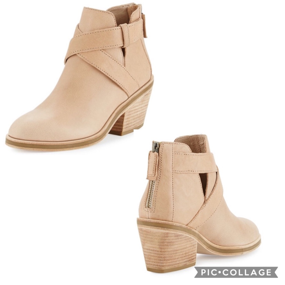 Eileen Fisher “Derby” Leather Ankle Booties